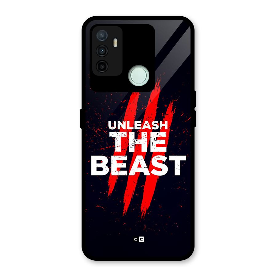 Unleash The Beast Glass Back Case for Oppo A53
