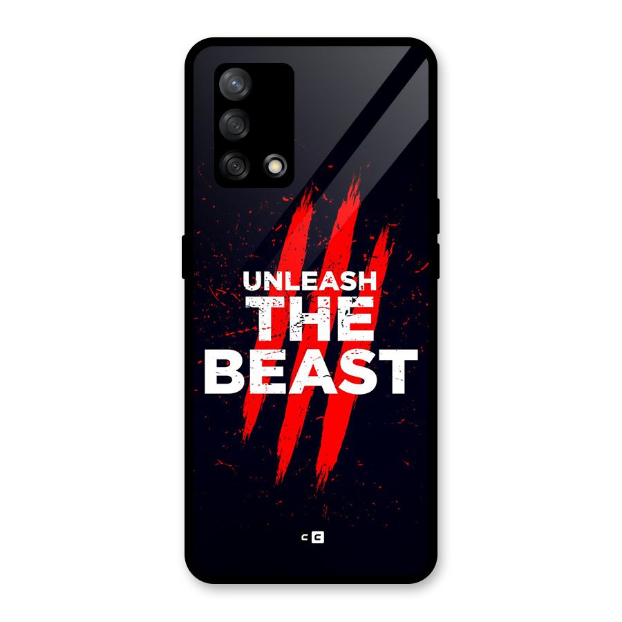 Unleash The Beast Glass Back Case for Oppo F19