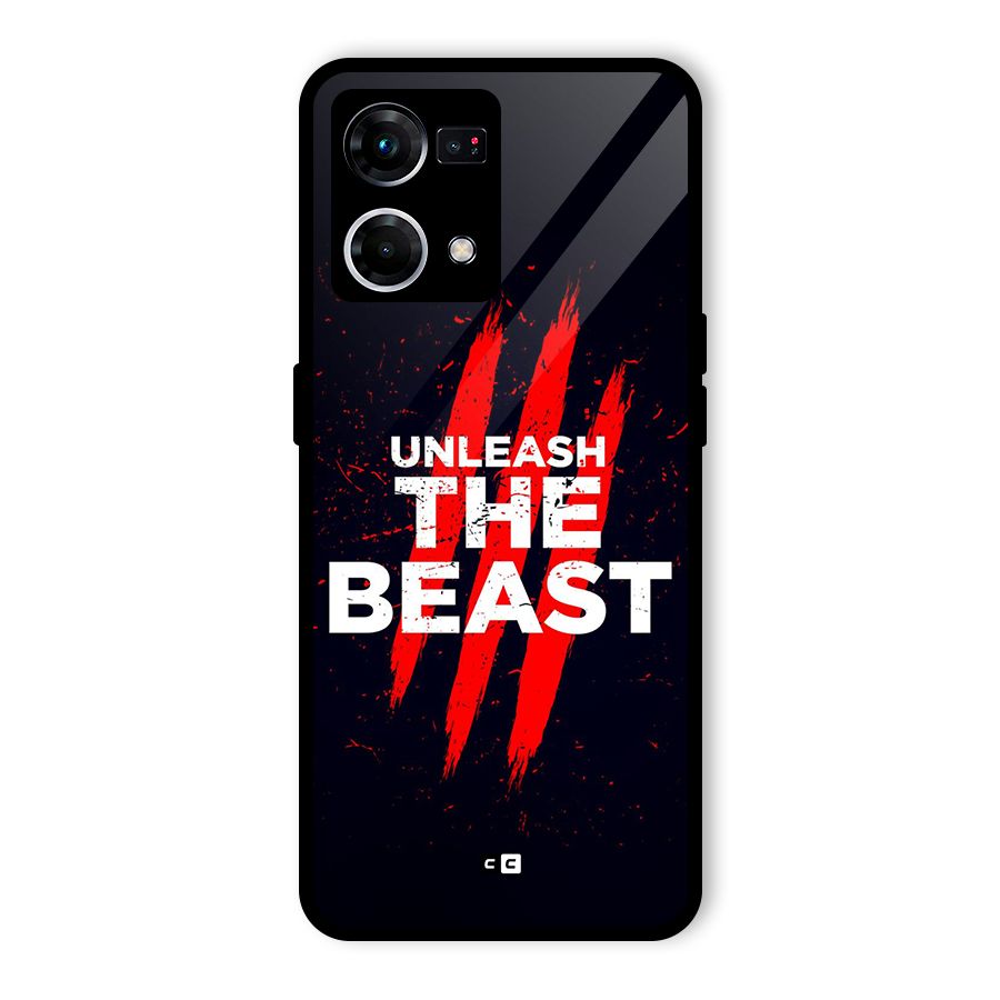 Unleash The Beast Glass Back Case for Oppo F21s Pro 4G