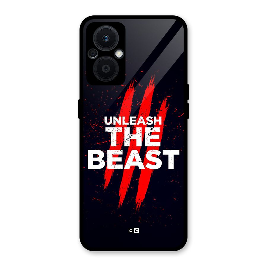 Unleash The Beast Glass Back Case for Oppo F21s Pro 5G