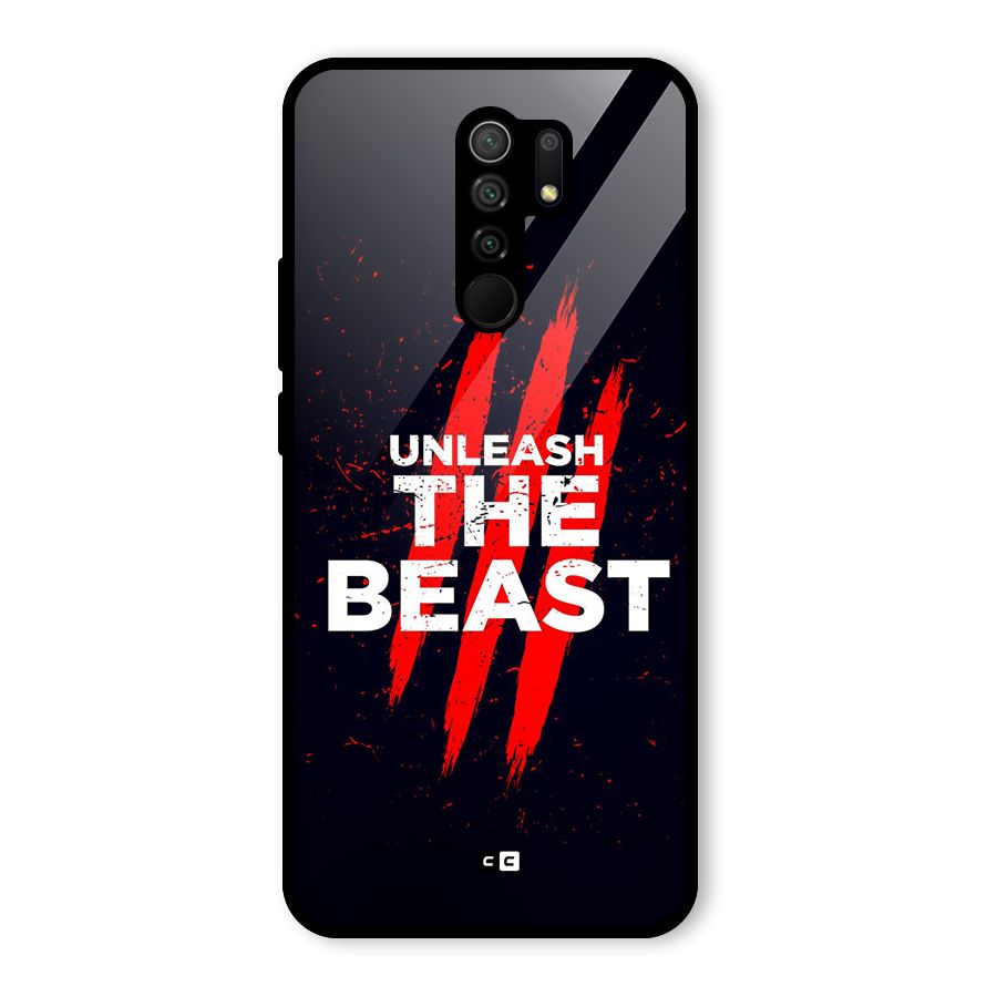 Unleash The Beast Glass Back Case for Poco M2