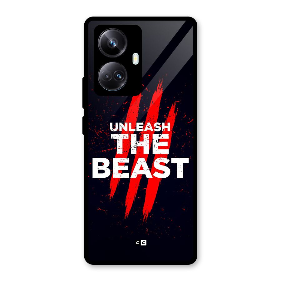 Unleash The Beast Glass Back Case for Realme 10 Pro Plus