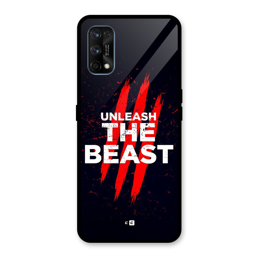 Unleash The Beast Glass Back Case for Realme 7 Pro