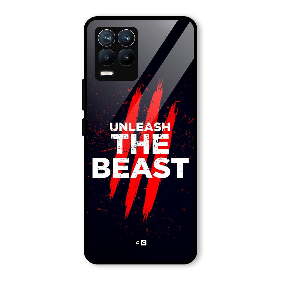 Unleash The Beast Glass Back Case for Realme 8