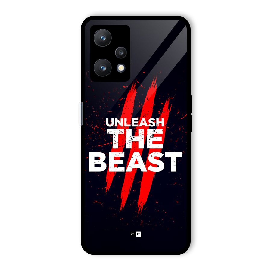 Unleash The Beast Glass Back Case for Realme 9 Pro 5G