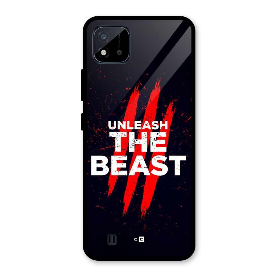 Unleash The Beast Glass Back Case for Realme C11 2021