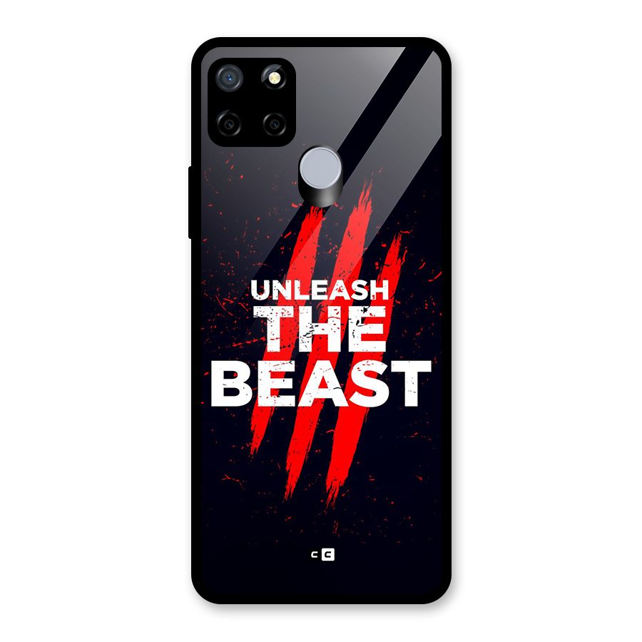 Unleash The Beast Glass Back Case for Realme C12