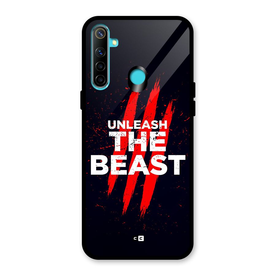 Unleash The Beast Glass Back Case for Realme Narzo 10