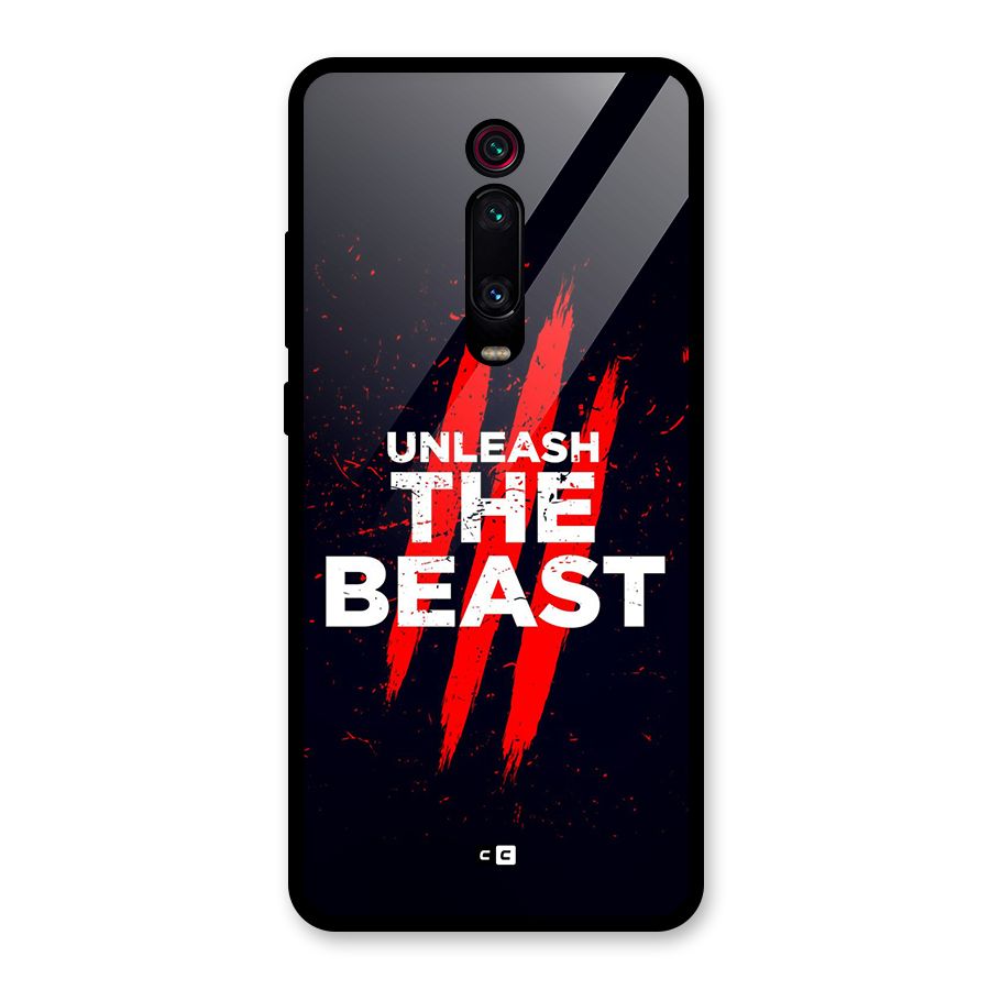 Unleash The Beast Glass Back Case for Redmi K20