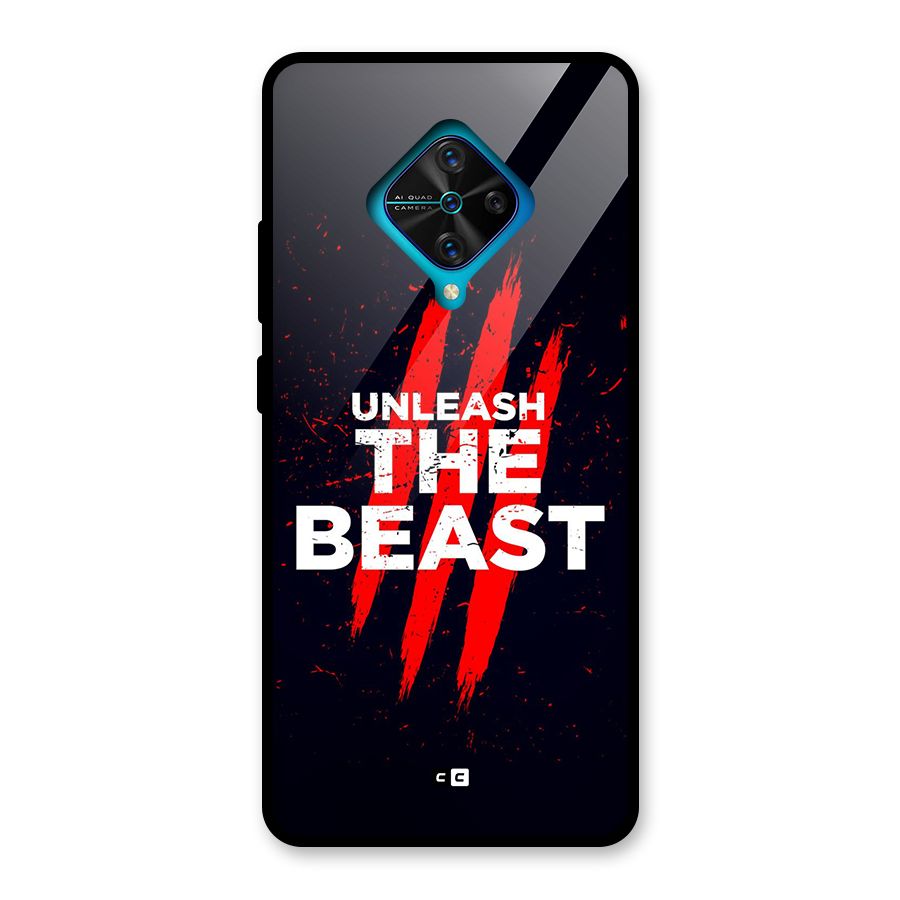 Unleash The Beast Glass Back Case for Vivo S1 Pro