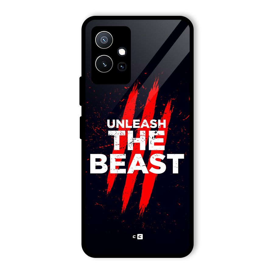 Unleash The Beast Glass Back Case for Vivo T1 5G