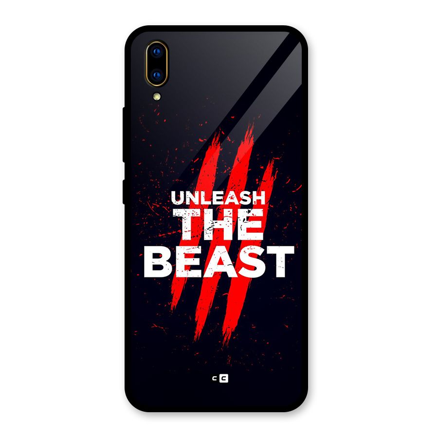 Unleash The Beast Glass Back Case for Vivo V11 Pro