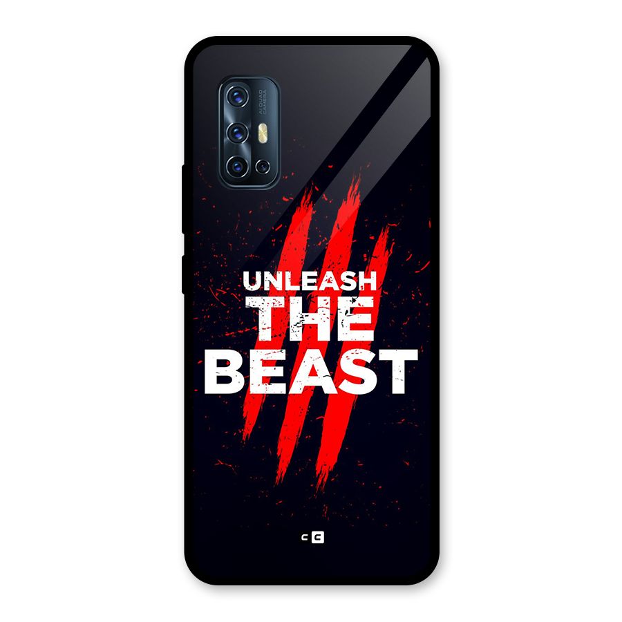 Unleash The Beast Glass Back Case for Vivo V17