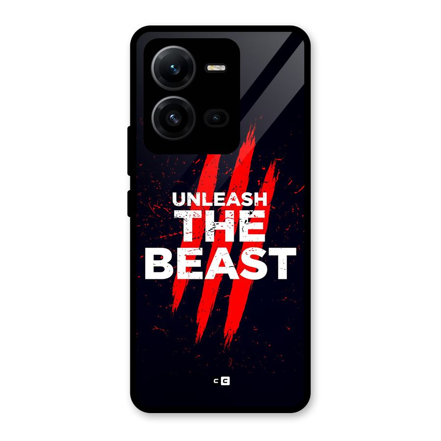 Unleash The Beast Glass Back Case for Vivo V25