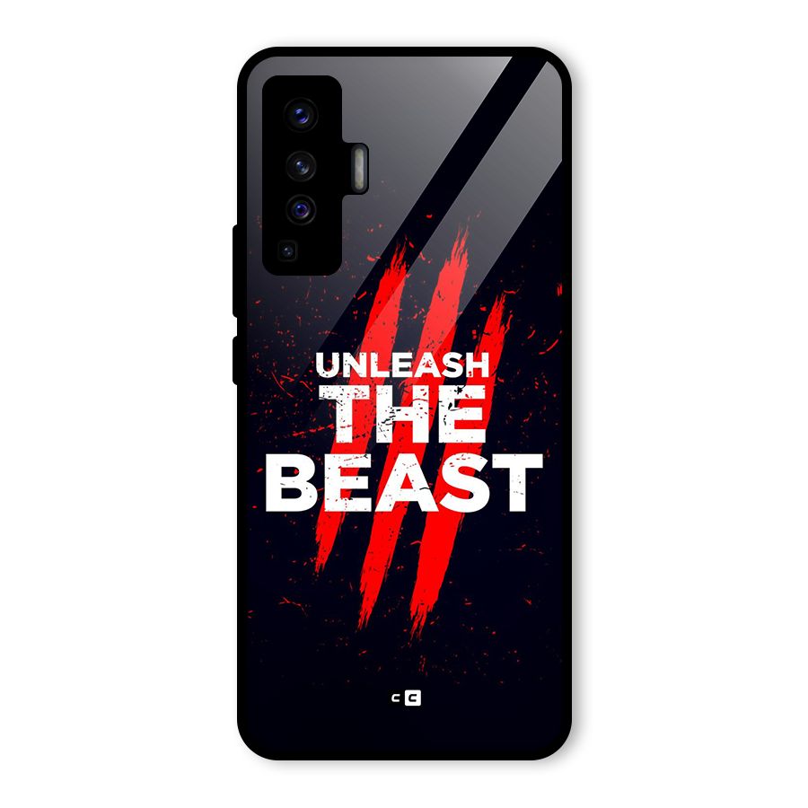 Unleash The Beast Glass Back Case for Vivo X50