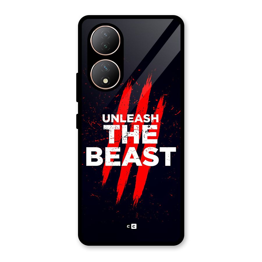 Unleash The Beast Glass Back Case for Vivo Y100