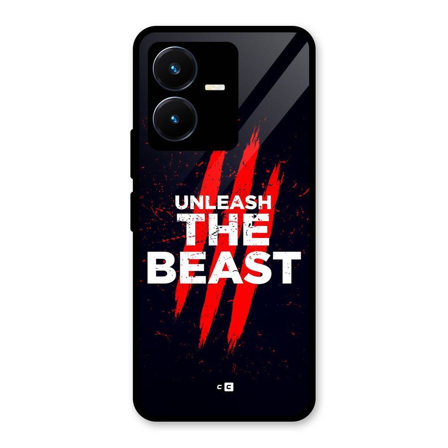 Unleash The Beast Glass Back Case for Vivo Y22