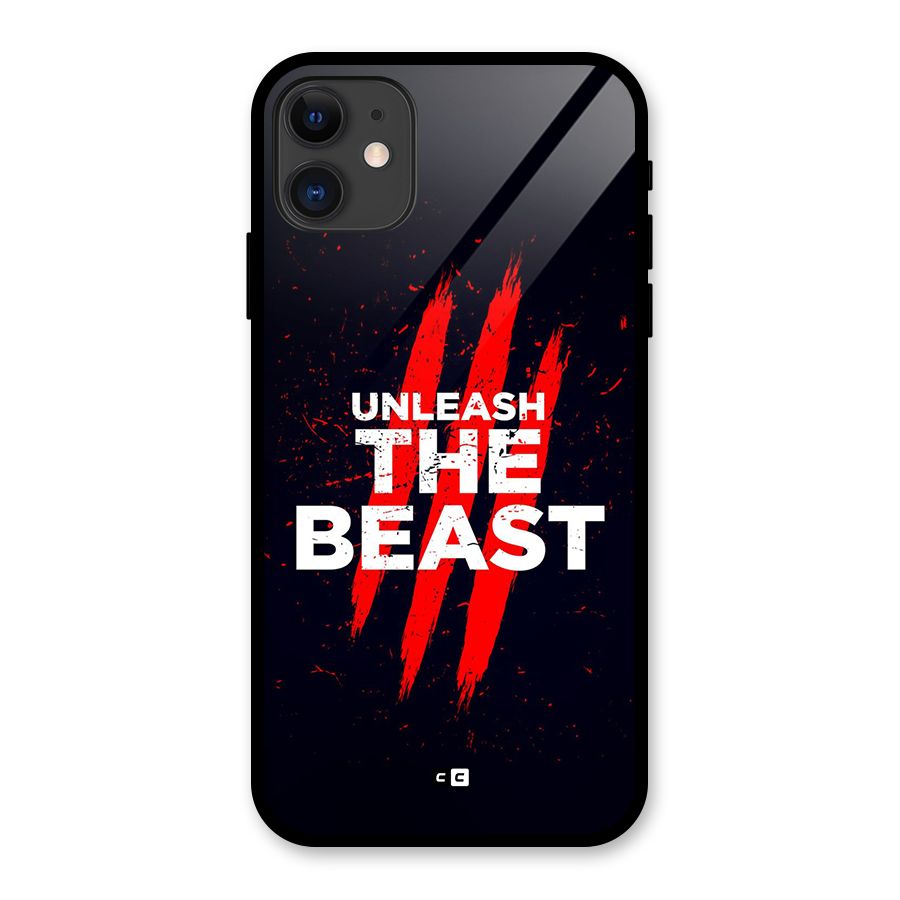Unleash The Beast Glass Back Case for iPhone 11