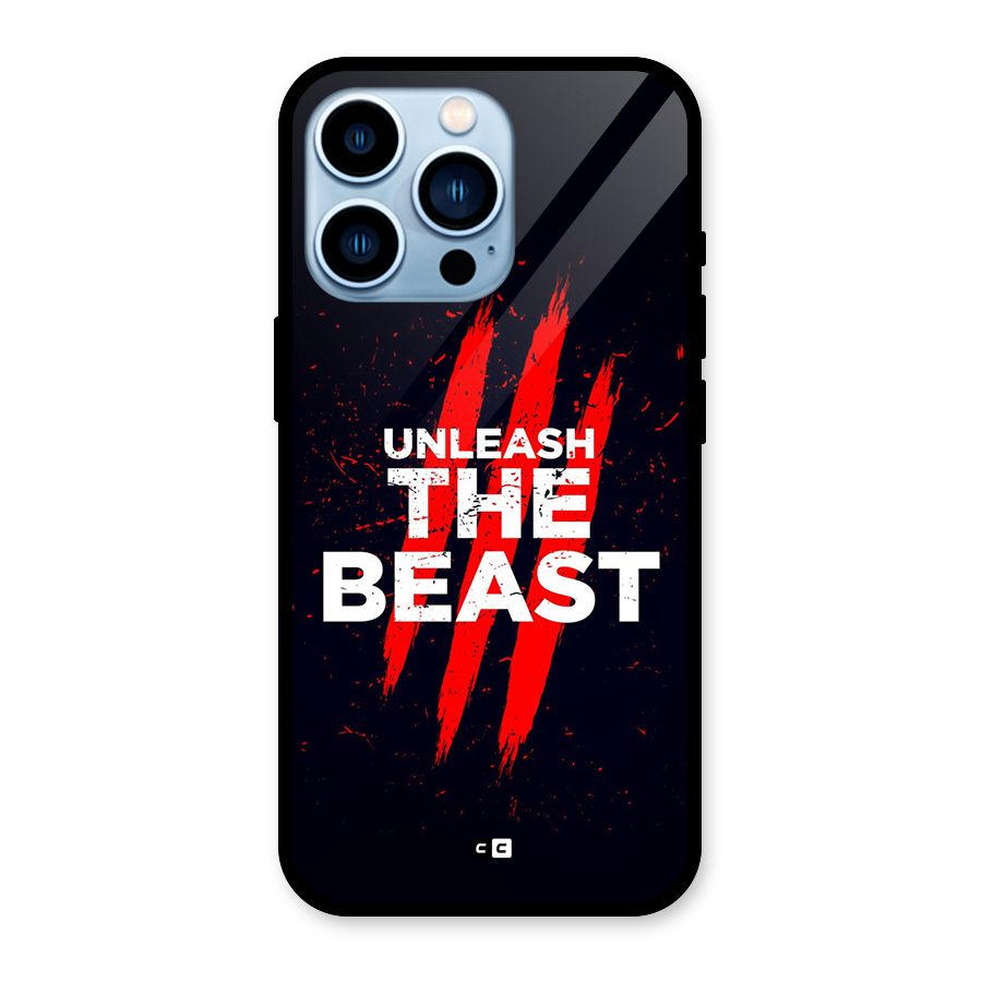 Unleash The Beast Glass Back Case for iPhone 13 Pro