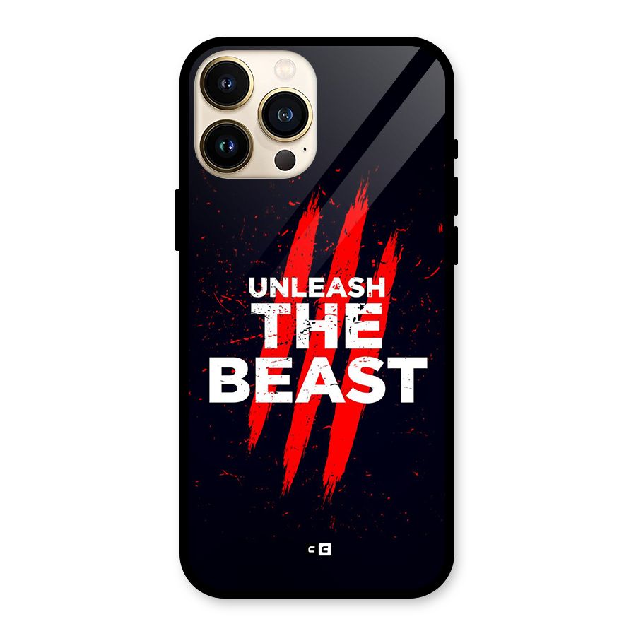 Unleash The Beast Glass Back Case for iPhone 13 Pro Max