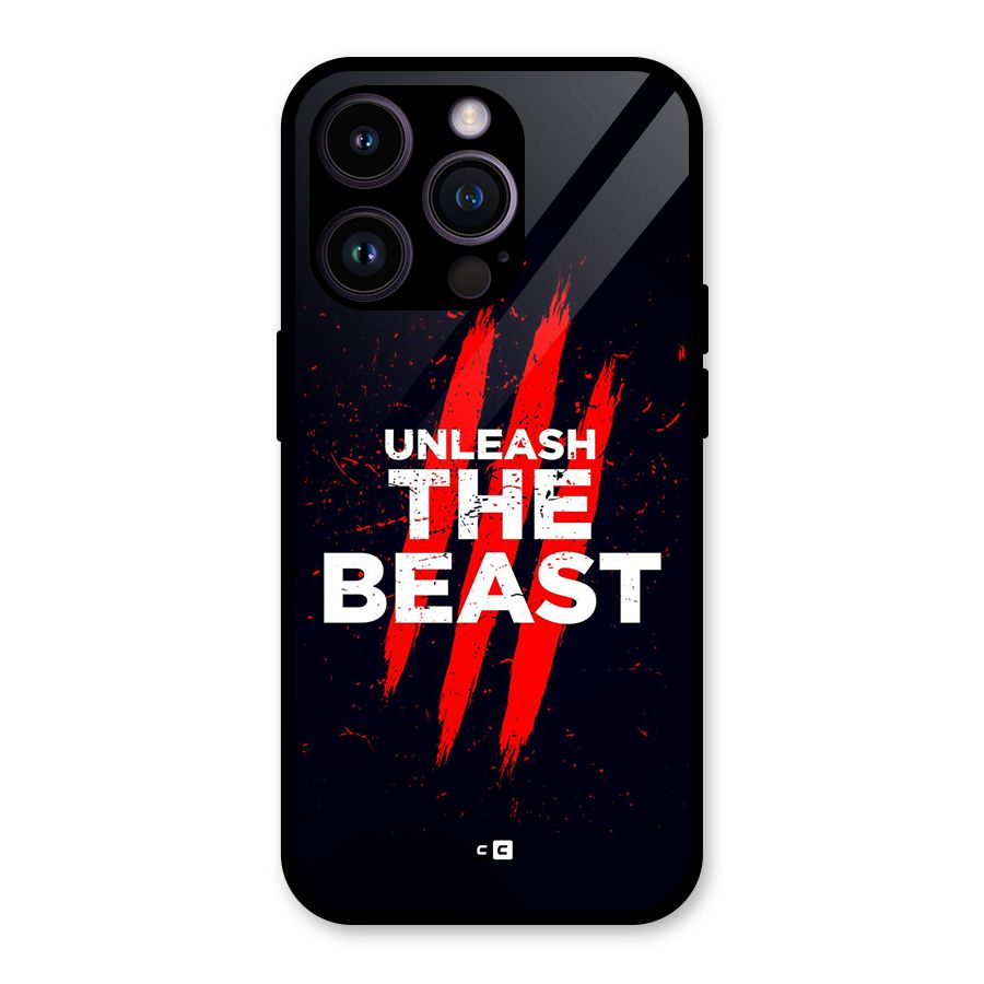 Unleash The Beast Glass Back Case for iPhone 14 Pro