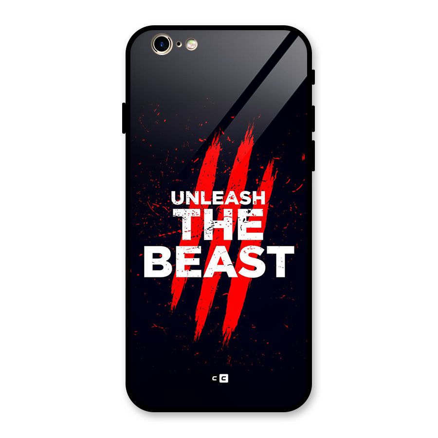 Unleash The Beast Glass Back Case for iPhone 6 6S