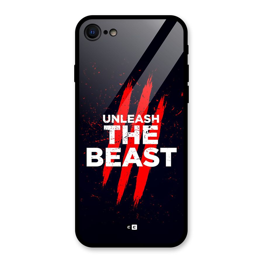 Unleash The Beast Glass Back Case for iPhone 7