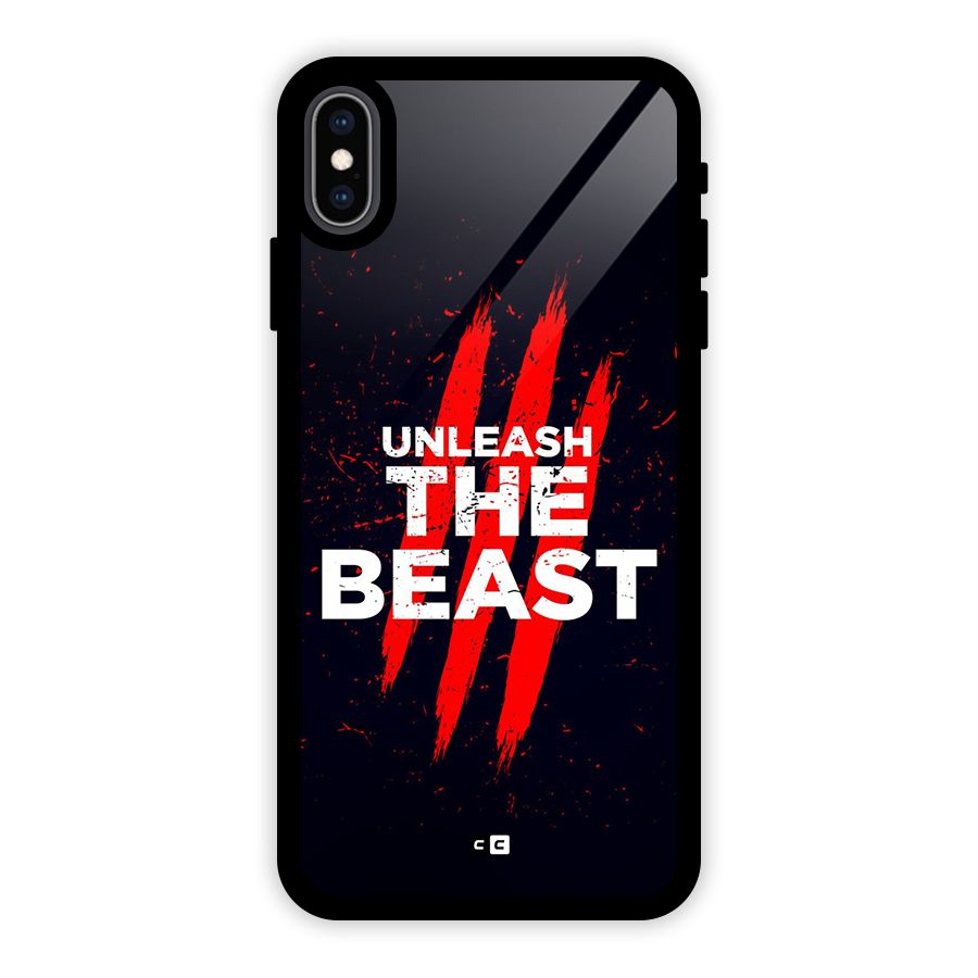 Unleash The Beast Glass Back Case for iPhone XS Max