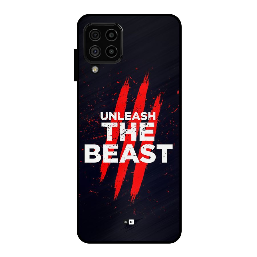 Unleash The Beast Metal Back Case for Galaxy A22 4G
