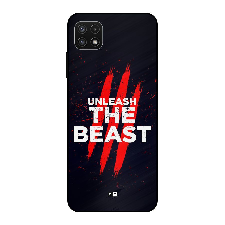 Unleash The Beast Metal Back Case for Galaxy A22 5G