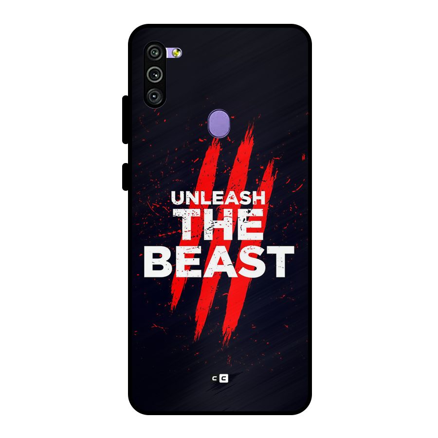 Unleash The Beast Metal Back Case for Galaxy M11