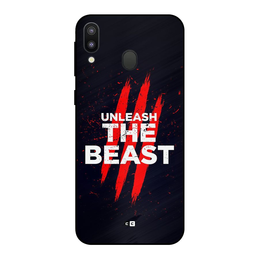 Unleash The Beast Metal Back Case for Galaxy M20