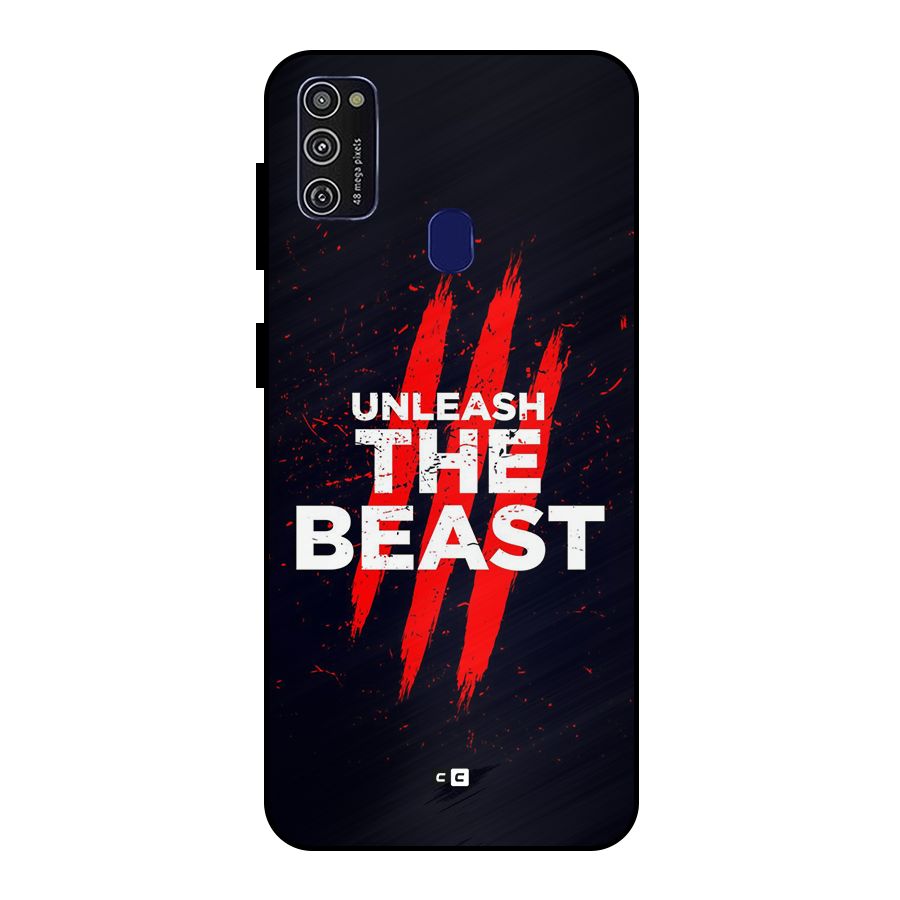 Unleash The Beast Metal Back Case for Galaxy M30s
