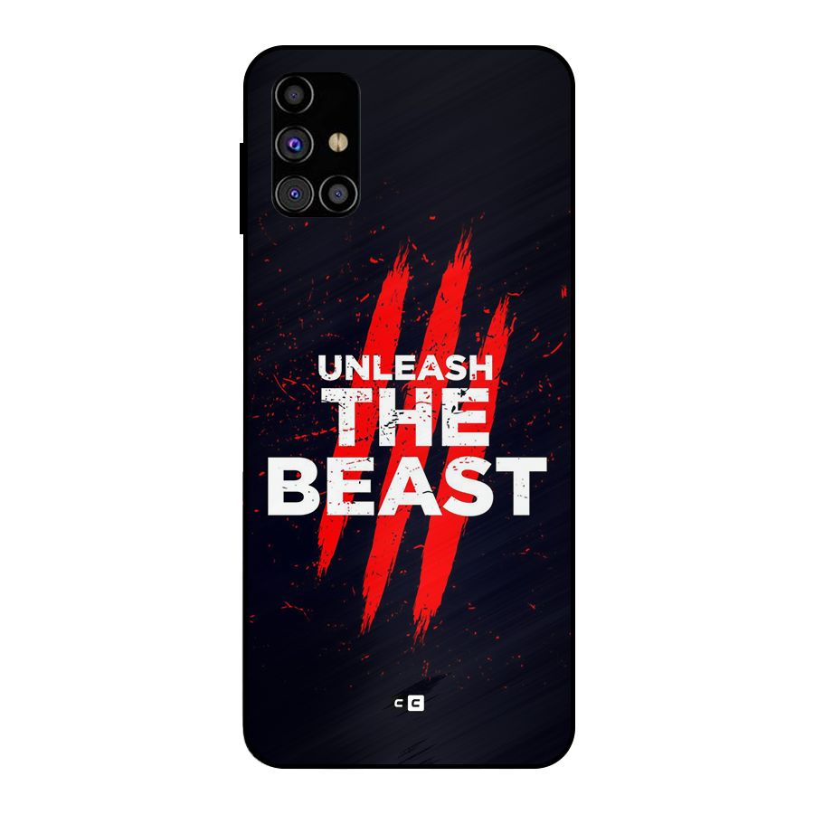 Unleash The Beast Metal Back Case for Galaxy M31s