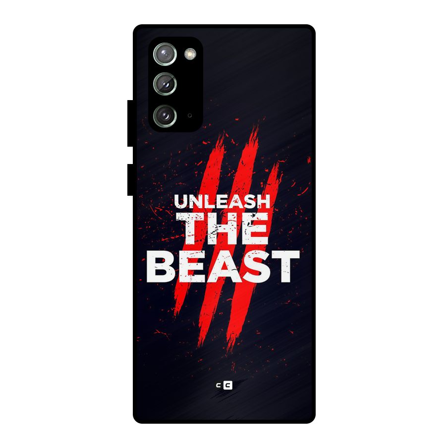 Unleash The Beast Metal Back Case for Galaxy Note 20