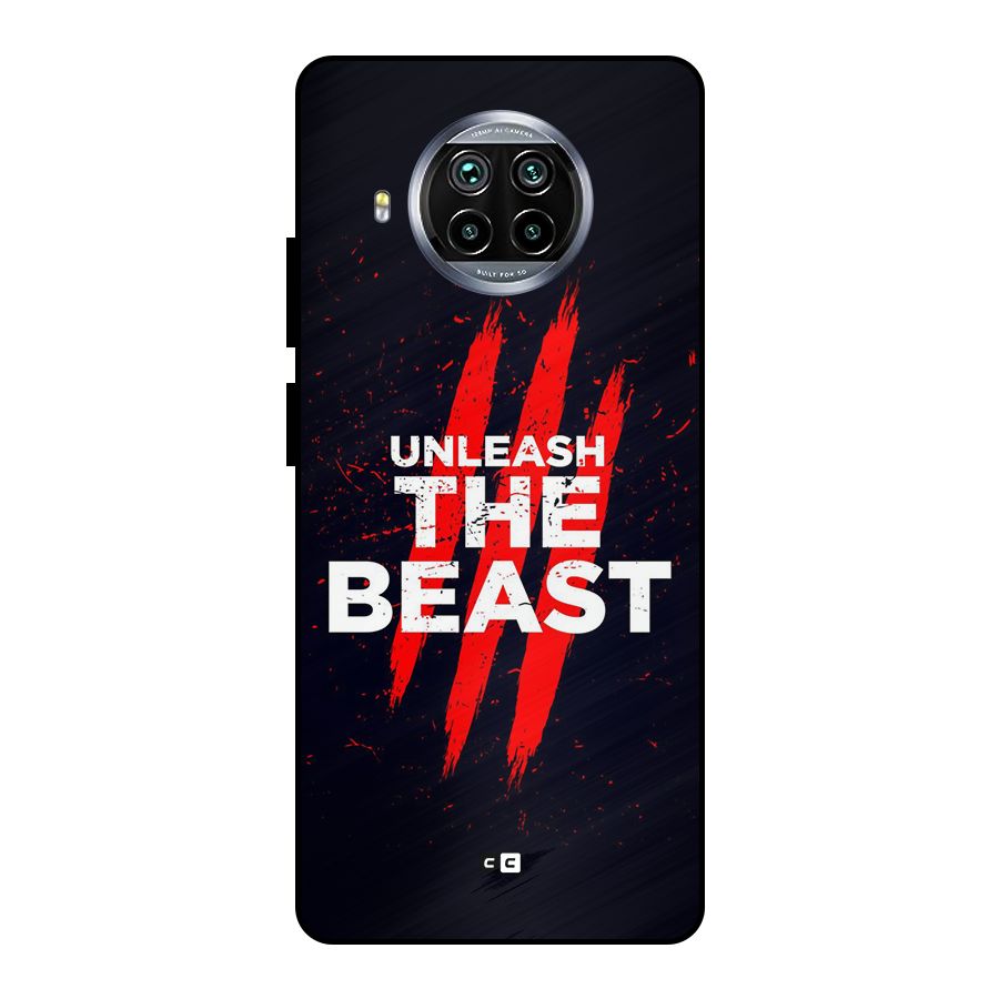 Unleash The Beast Metal Back Case for Mi 10i
