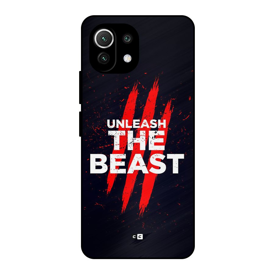 Unleash The Beast Metal Back Case for Mi 11 Lite