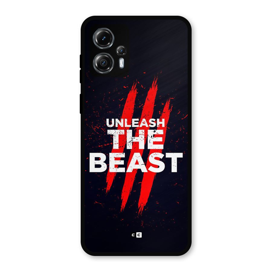 Unleash The Beast Metal Back Case for Moto G13