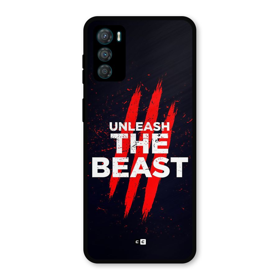 Unleash The Beast Metal Back Case for Moto G42