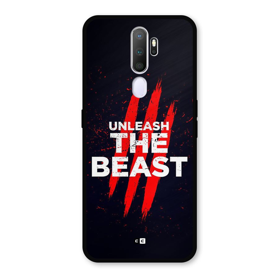 Unleash The Beast Metal Back Case for Oppo A9 (2020)