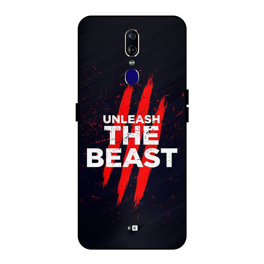 Unleash The Beast Metal Back Case for Oppo F11