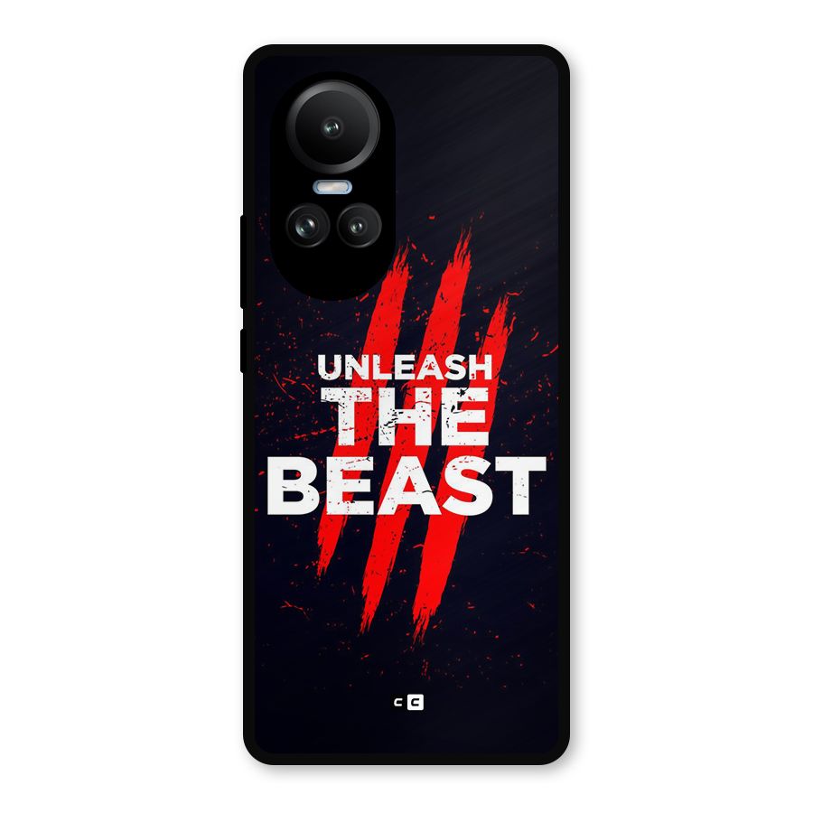 Unleash The Beast Metal Back Case for Oppo Reno10