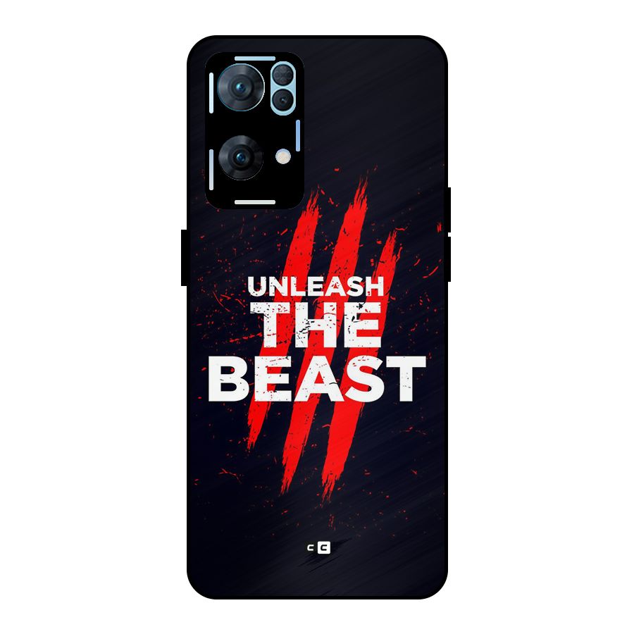 Unleash The Beast Metal Back Case for Oppo Reno7 Pro 5G