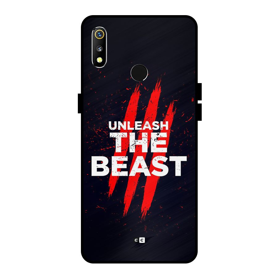 Unleash The Beast Metal Back Case for Realme 3i