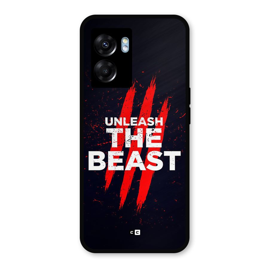 Unleash The Beast Metal Back Case for Realme Narzo 50 5G