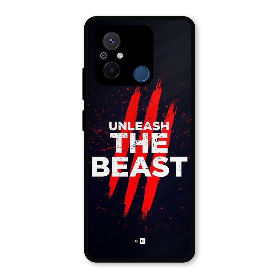 Unleash The Beast Metal Back Case for Redmi 12C