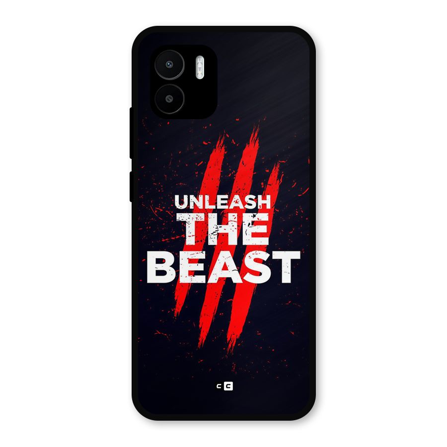 Unleash The Beast Metal Back Case for Redmi A2