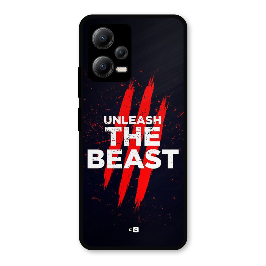 Unleash The Beast Metal Back Case for Redmi Note 12 5G