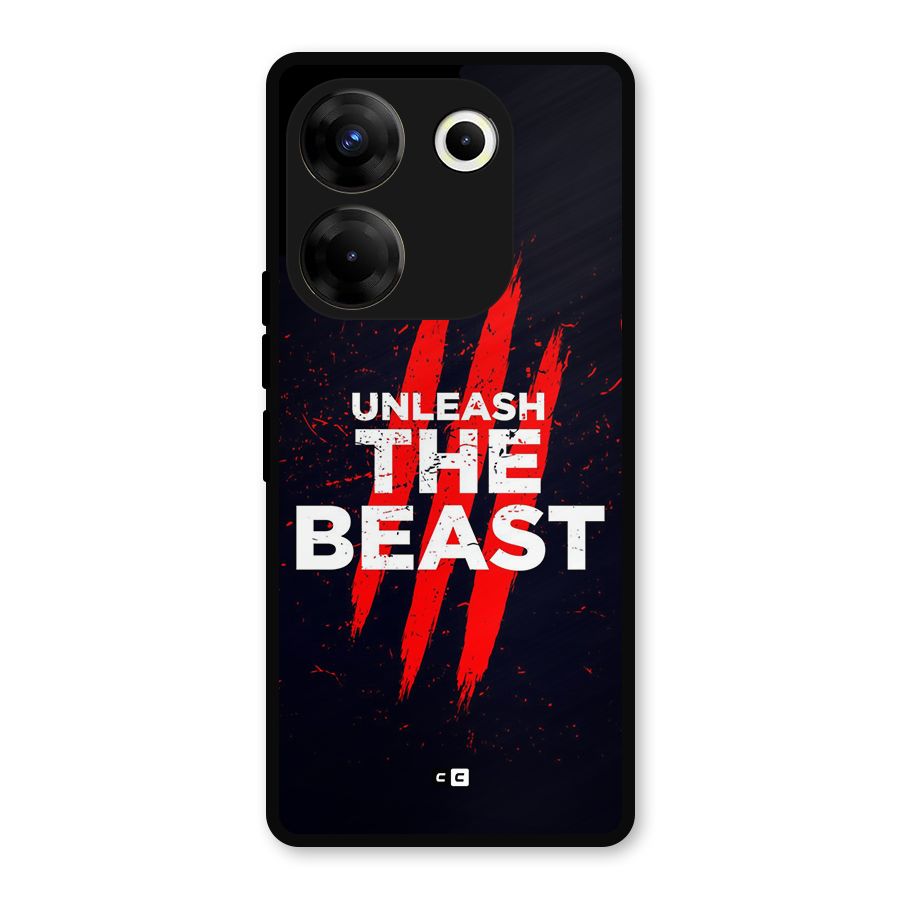 Unleash The Beast Metal Back Case for Tecno Camon 20 Pro