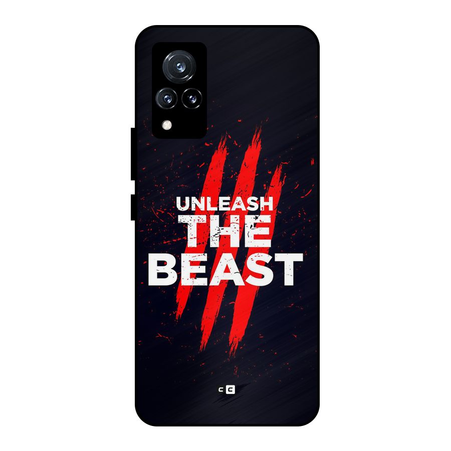 Unleash The Beast Metal Back Case for Vivo V21 5G